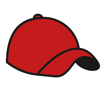 Gorra roja de uniforme del clan